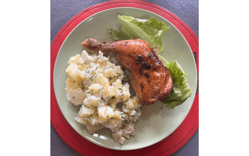 Pollo asado con agregado